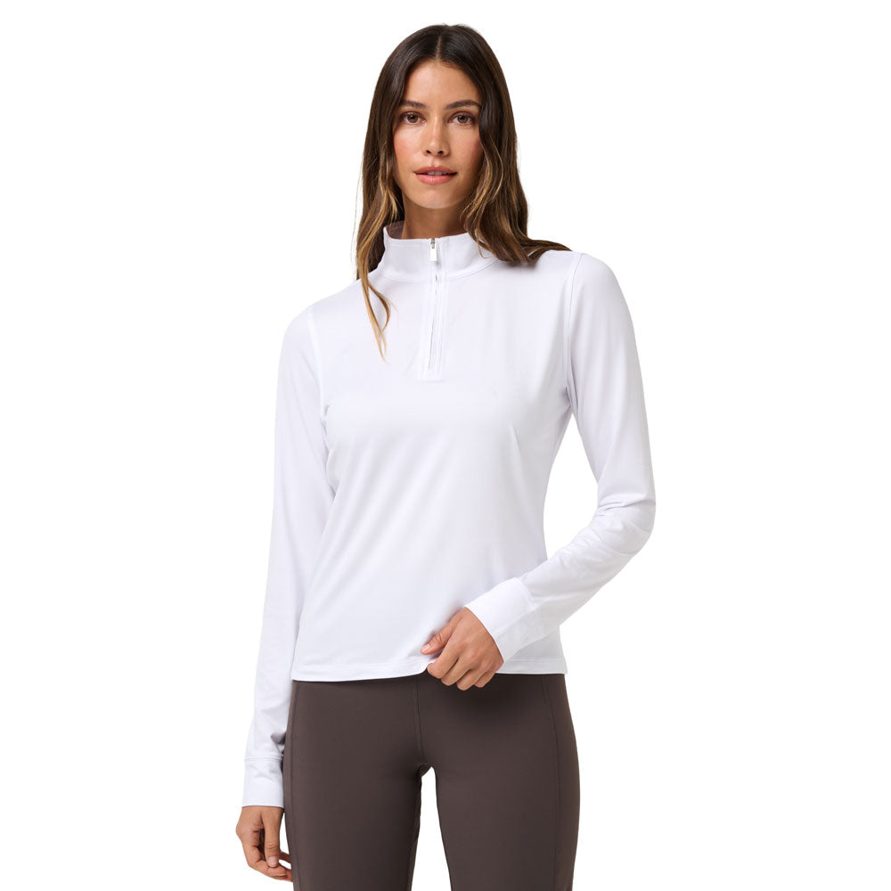 Travis Mathew Ladies Skyloft Light Zip Long Sleeve Polo