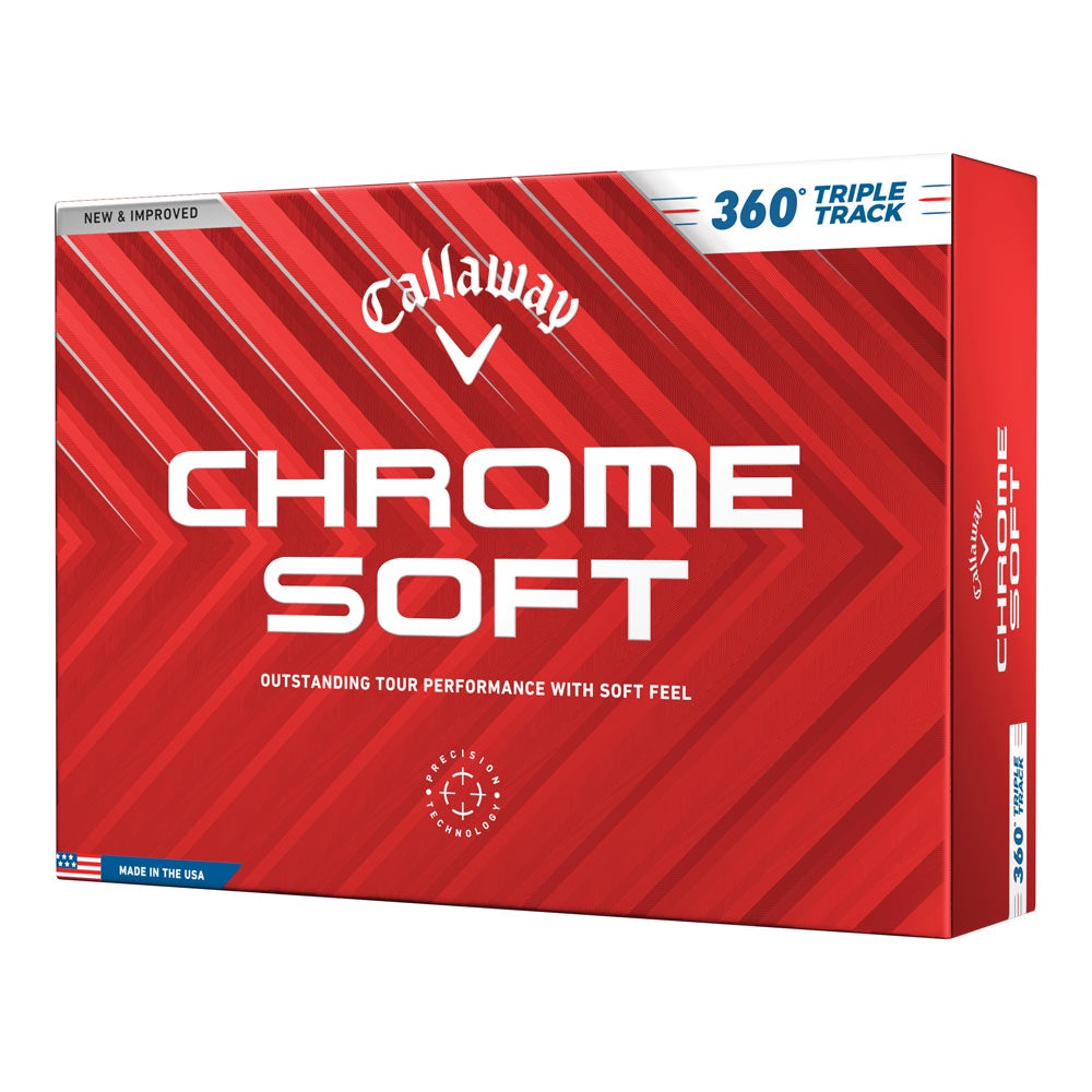 Callaway Chrome Soft '24 360 Triple Track Golf Balls Dozen