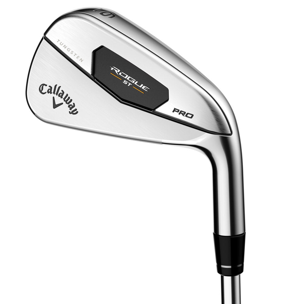 Callaway Mens Rogue ST Pro Irons RH 4-PW Steel Stiff + 1.0" inch - Oversize Grips