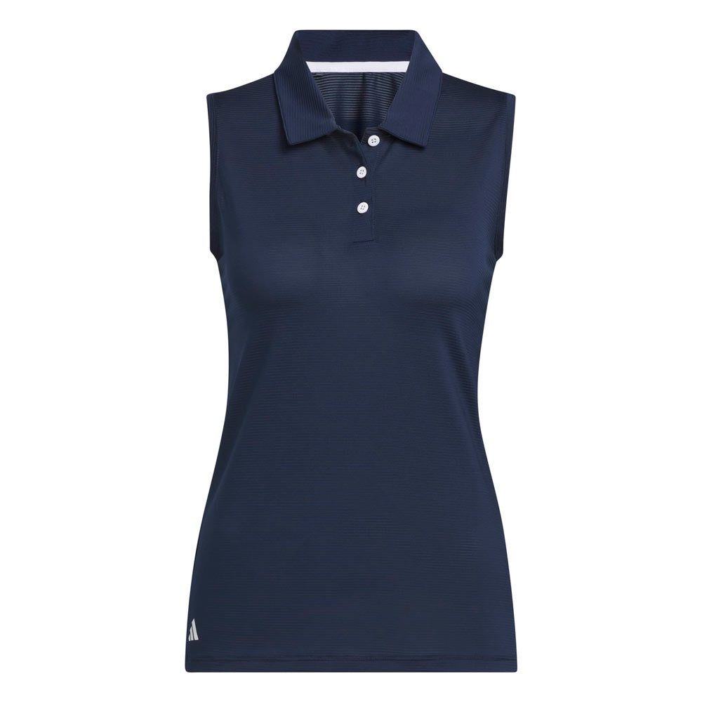 adidas Ladies Solid Ottoman Sleeveless Polo