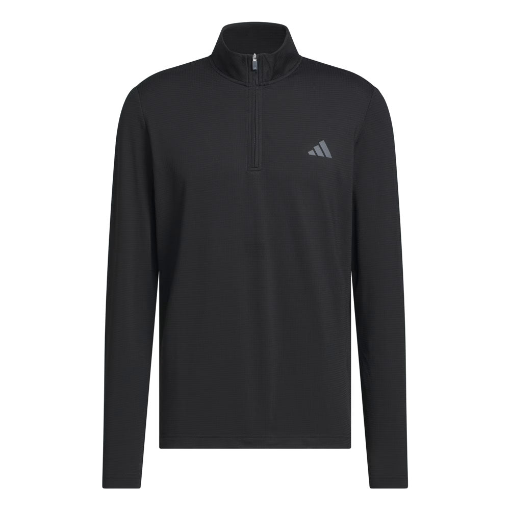 adidas Mens Performance Texture Quarter-Zip Sweatshirt