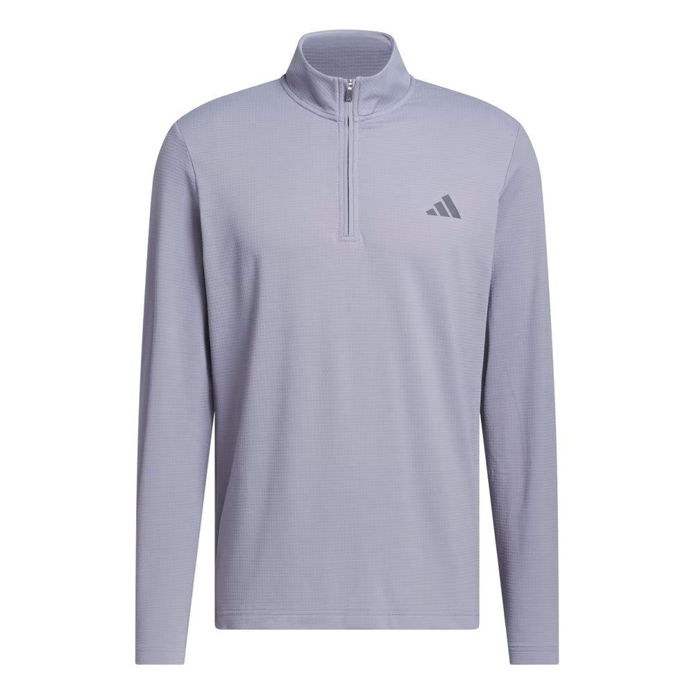 adidas Mens Performance Texture Quarter-Zip Sweatshirt