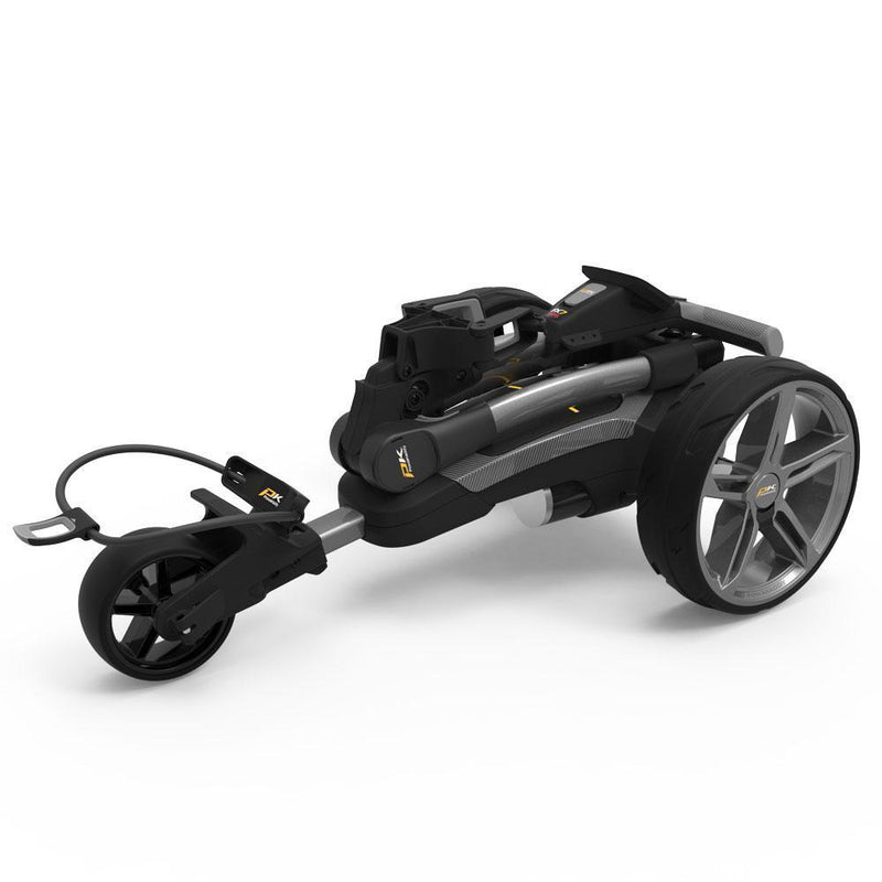 PowaKaddy FX7 GPS EBS Gunmetal Electric Trundler w/18 Hole Lithium Battery