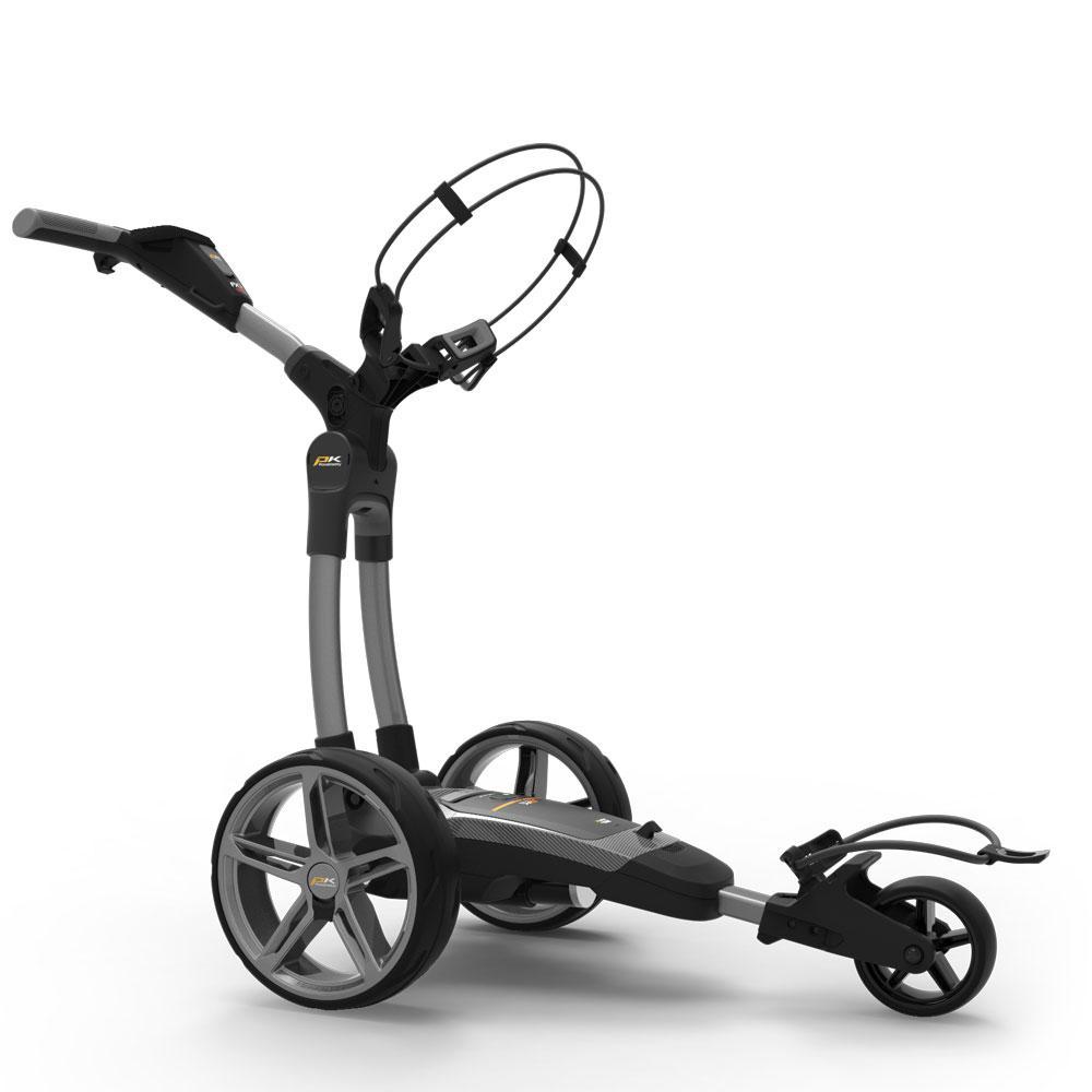 PowaKaddy FX7 GPS EBS Gunmetal Electric Trundler w/18 Hole Lithium Battery
