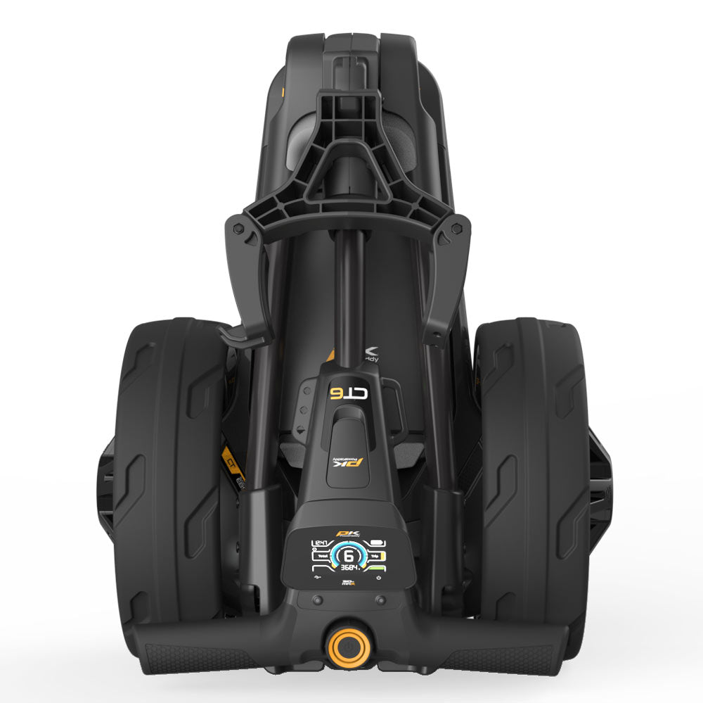Powakaddy CT6 EBS Stealth Black '25 Electric Trundler with 18 Hole Lithium Battery