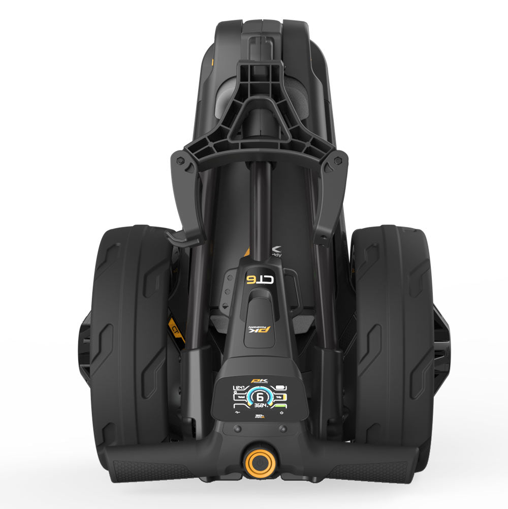Powakaddy CT6 Stealth Black '25 Electric Trundler with 18 Hole Lithium Battery