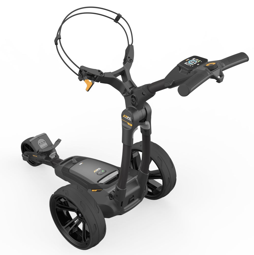 Powakaddy CT6 Stealth Black '25 Electric Trundler with 18 Hole Lithium Battery