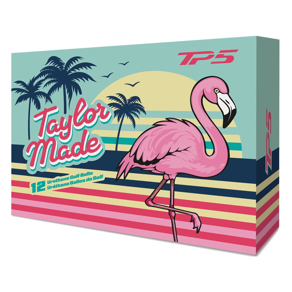 TaylorMade TM26 TP5 Flamingo Golf Balls - Dozen
