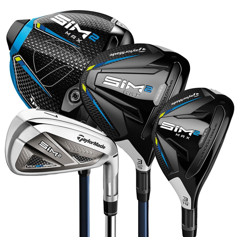 TaylorMade Mens SIM2 Max '24 Package RH Steel Stiff – Golf