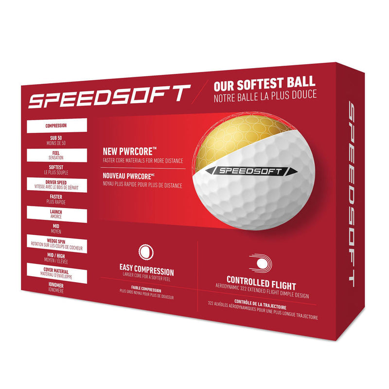 TaylorMade TM24 Speed Soft Golf Balls - Dozen