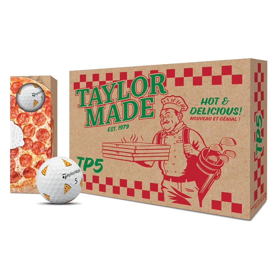 TaylorMade TM25 TP5/TP5x Pix Pizza Party Golf Ball - Dozen