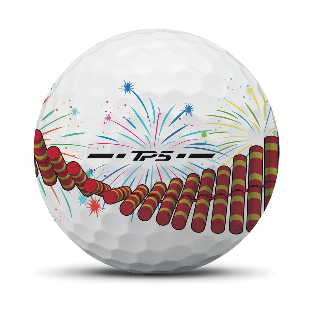 TaylorMade TM25 TP5/TP5x Stripe Firecracker - Dozen