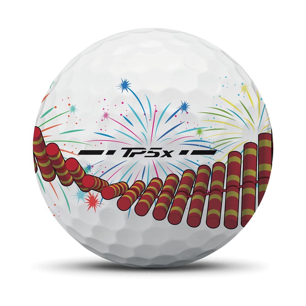 TaylorMade TM25 TP5/TP5x Stripe Firecracker - Dozen