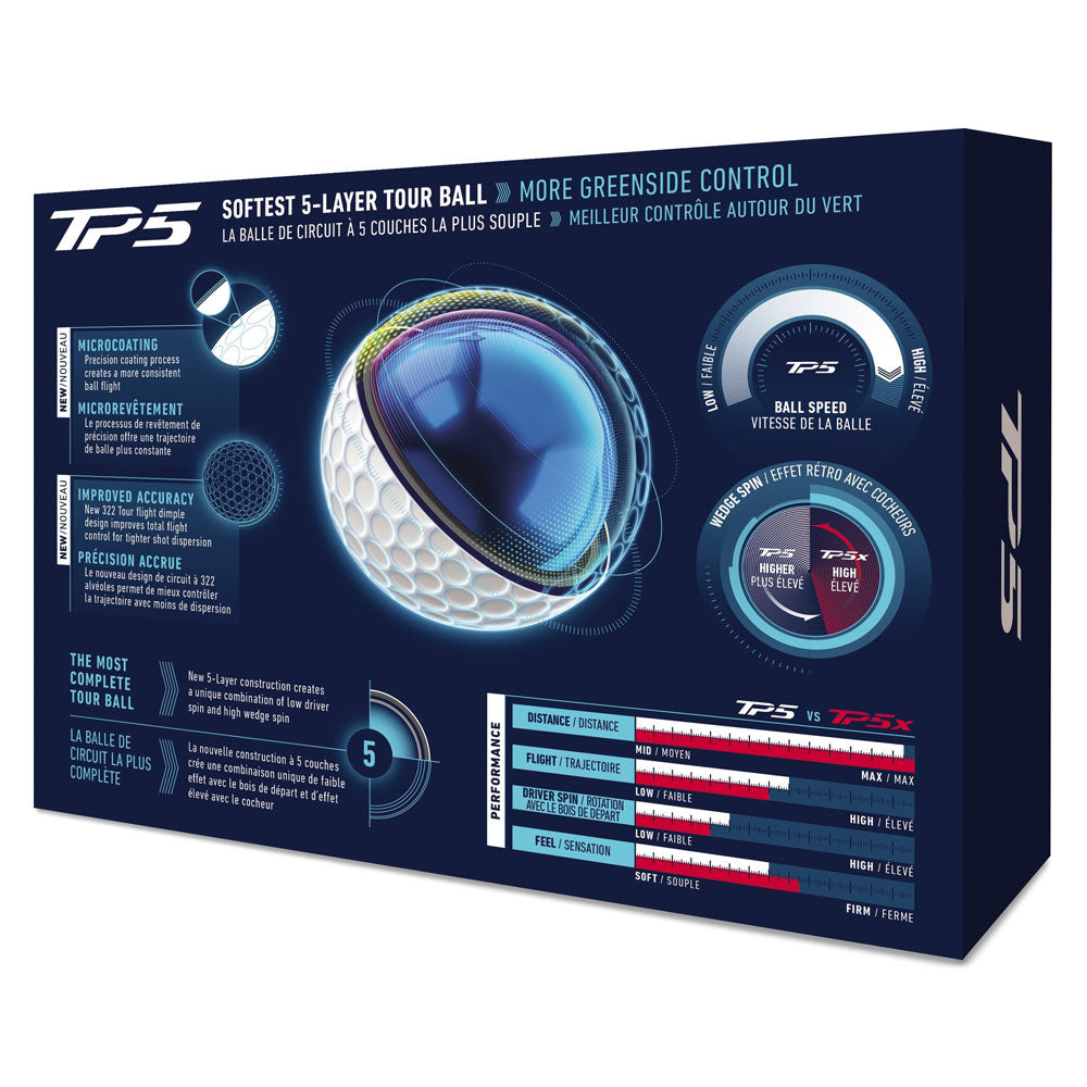 TaylorMade TM26 TP5 Golf Balls - Dozen