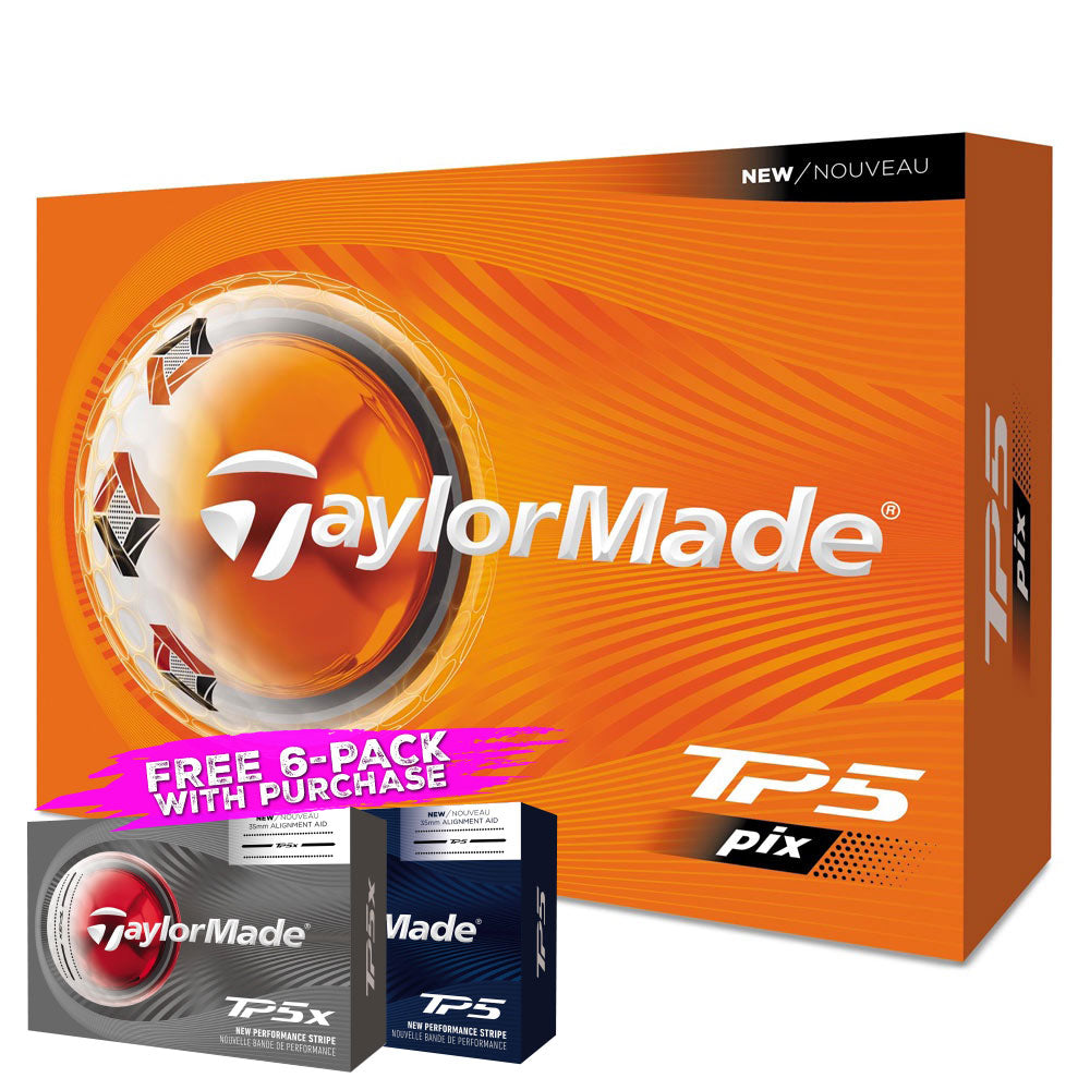 TaylorMade TM26 TP5 Pix Golf Balls -Dozen