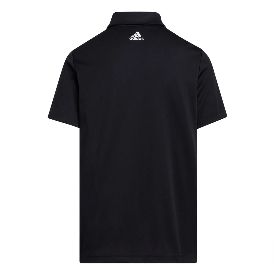 adidas Junior Three Stripe Polo Shirt