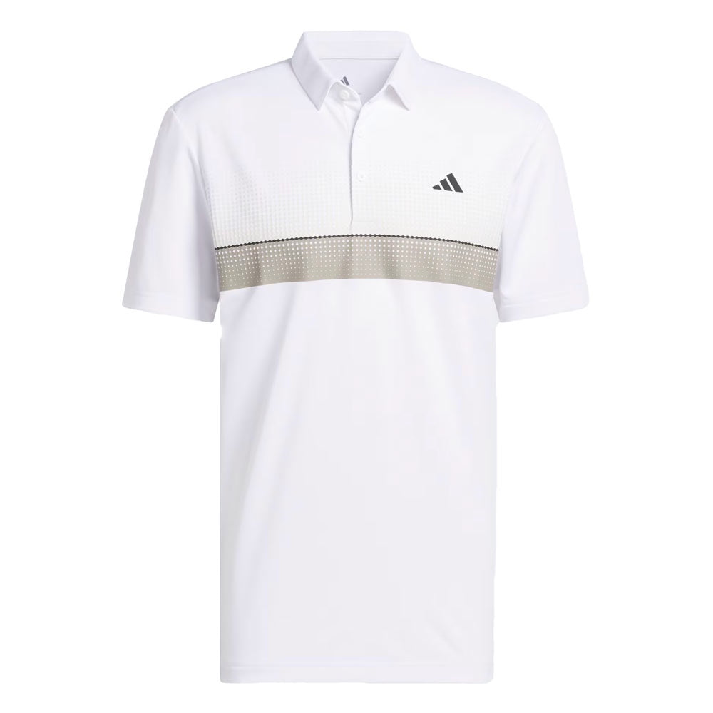 adidas Mens Performance Allover Print Polo Shirt