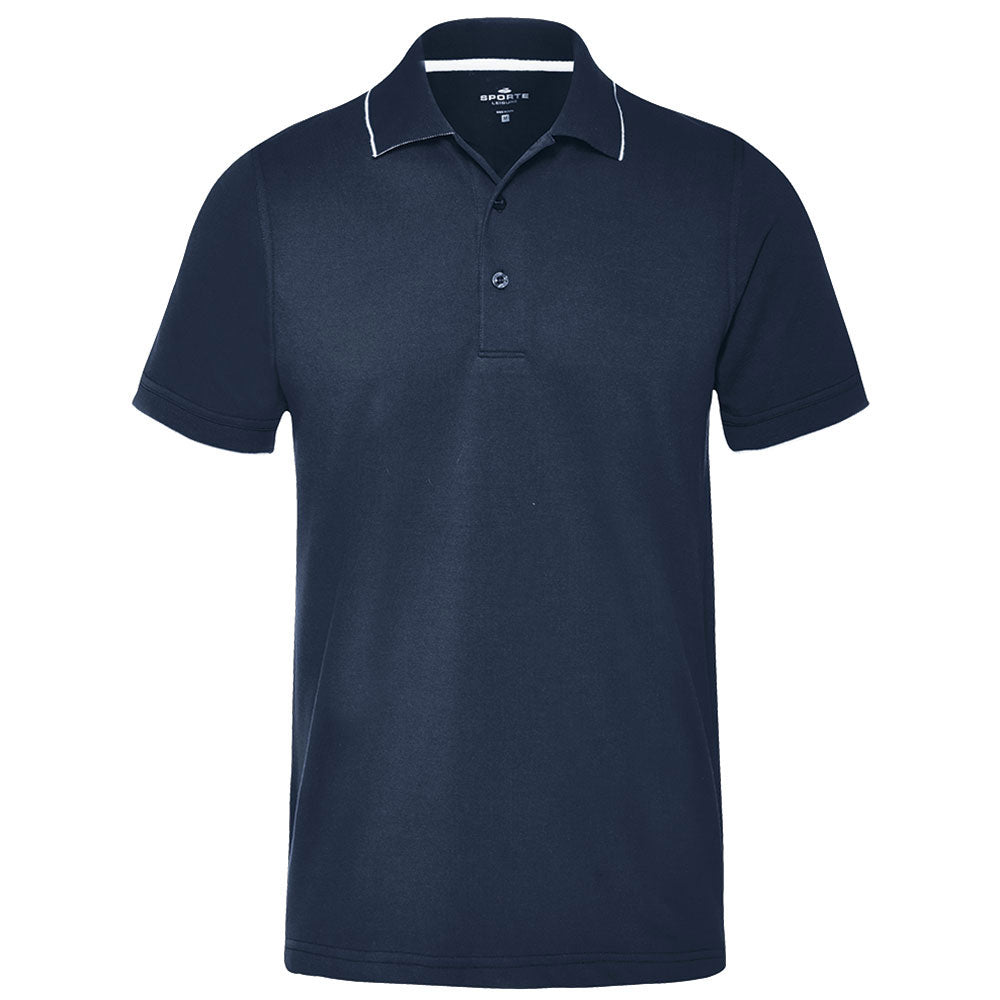 Sporte Leisure Mens Duet Plain P/C Pique Polo