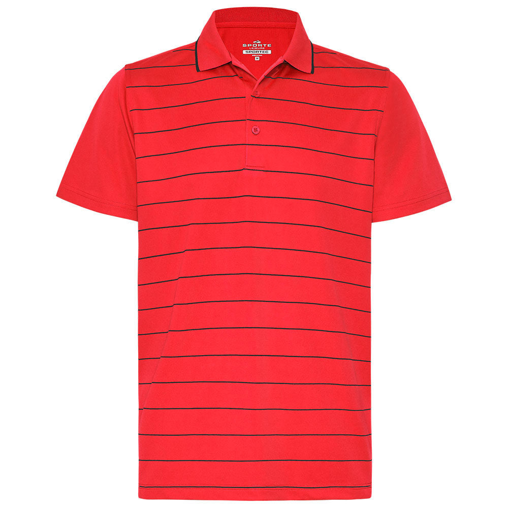 Sporte Leisure Mens Viva Stripe Panel Polo