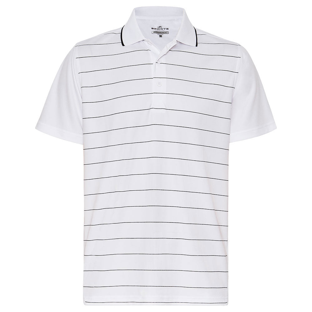 Sporte Leisure Mens Viva Stripe Panel Polo
