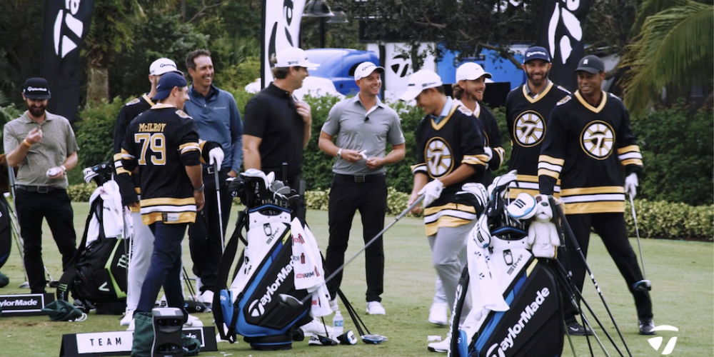 Team TaylorMade Tries the Happy Gilmore Swing