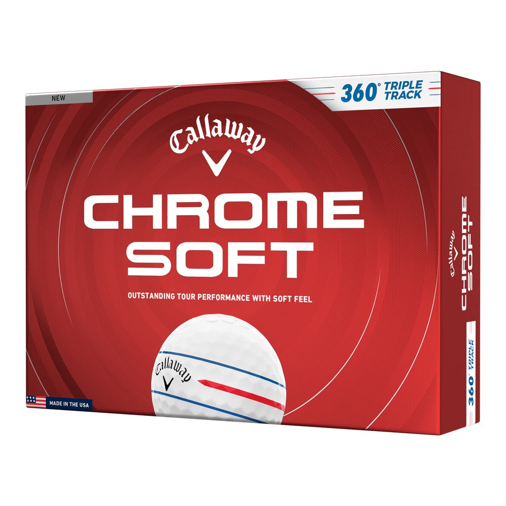 Callaway Chrome Soft 360 '26 Triple Track Golf Balls - Dozen