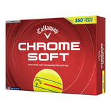 Callaway Chrome Soft 360 '26 Triple Track Yellow Golf Balls - Dozen