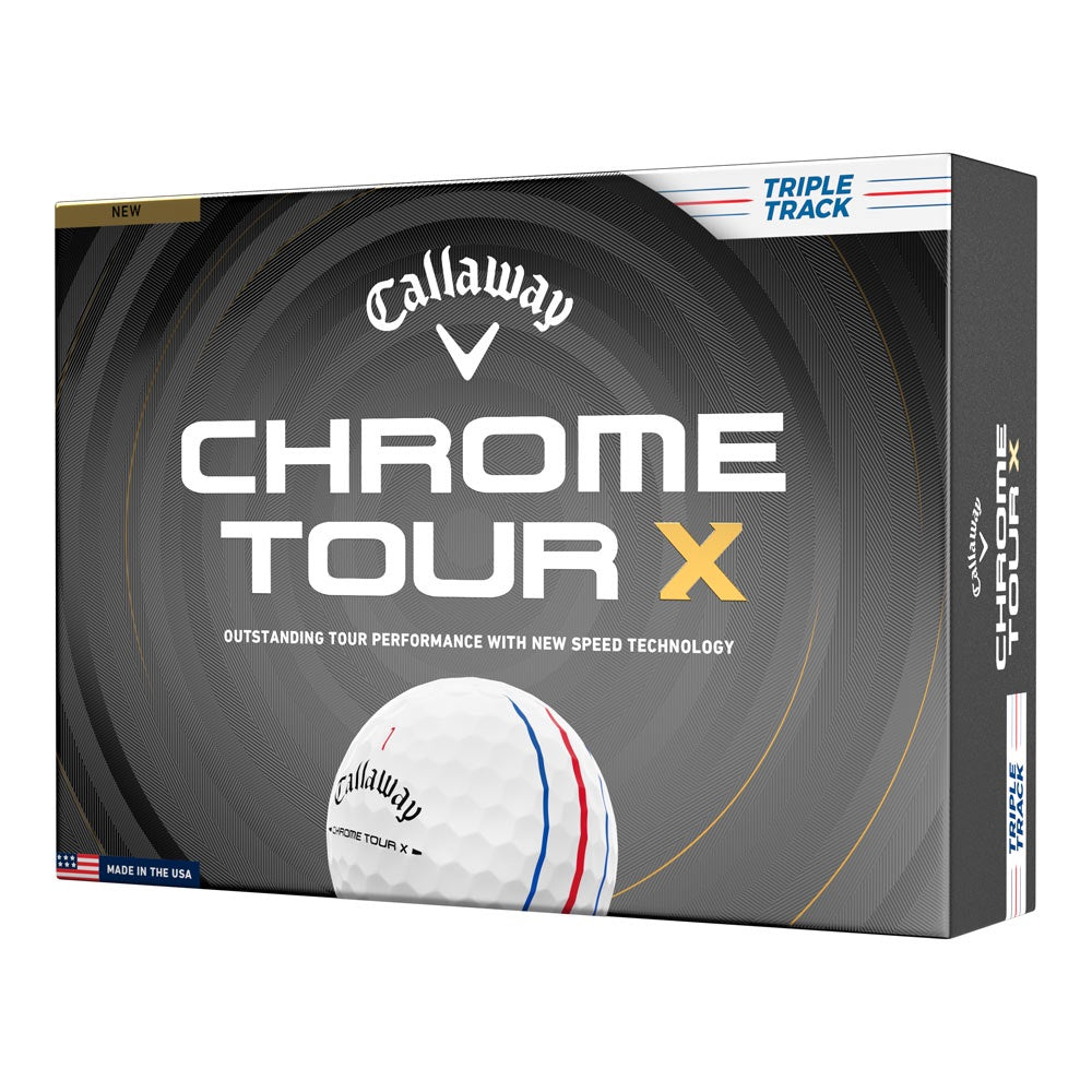 Callaway Chrome Tour X '26 Triple Track Golf Balls - Dozen