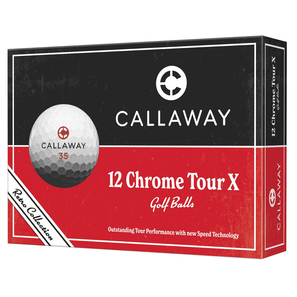 Callaway Chrome Tour X '26 Retro Golf Balls - Dozen