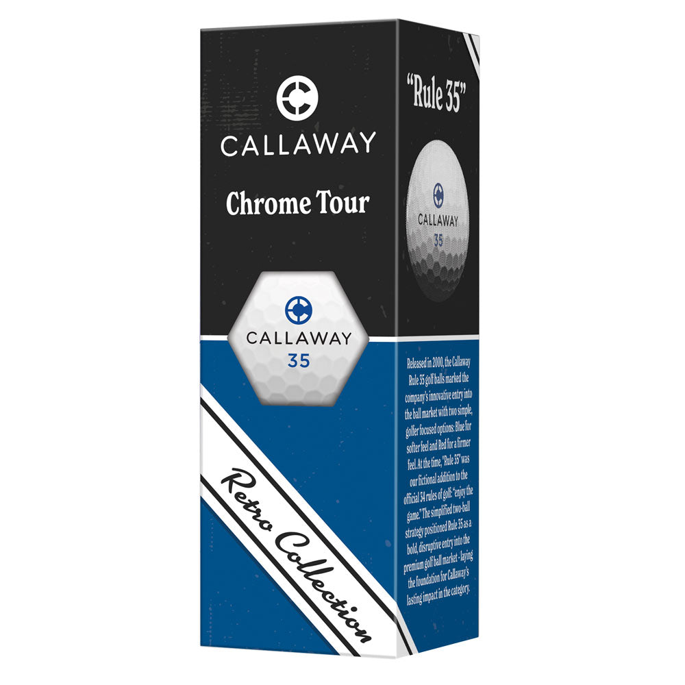 Callaway Chrome Tour '26 Retro Golf Balls - Dozen