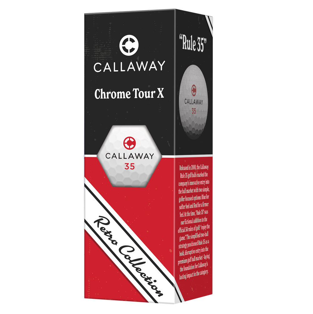 Callaway Chrome Tour X '26 Retro Golf Balls - Dozen