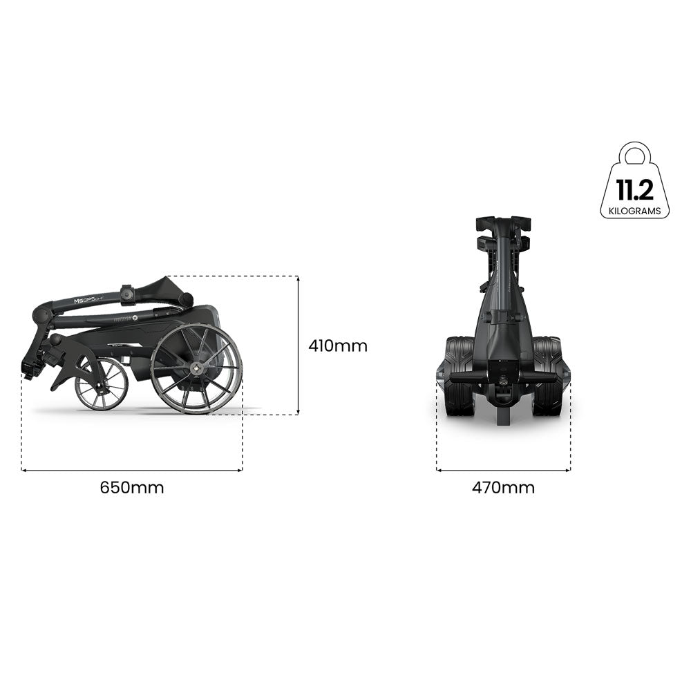 Motocaddy M5 GPS DHC '26 Electric Trundler - w 28V Lithium Ultra Battery