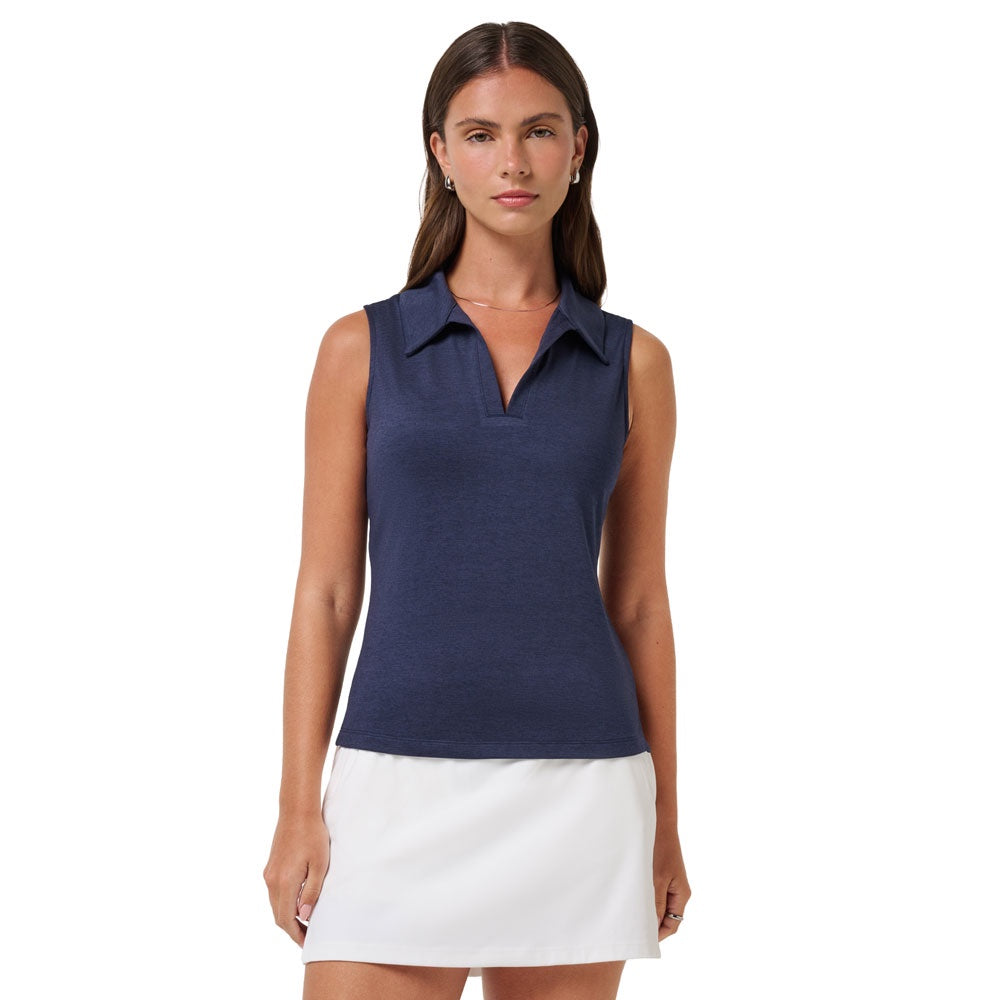Travis Mathew Ladies Skyloft Light Sleeveless Polo