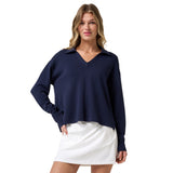 Travis Mathew Ladies Skyloft Soft Vneck Pullover