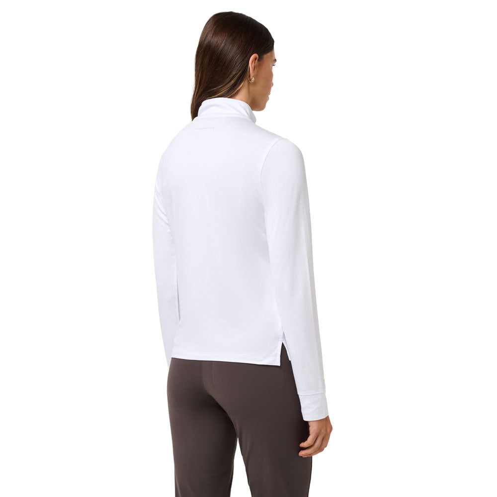 Travis Mathew Ladies Skyloft Light Zip Long Sleeve Polo