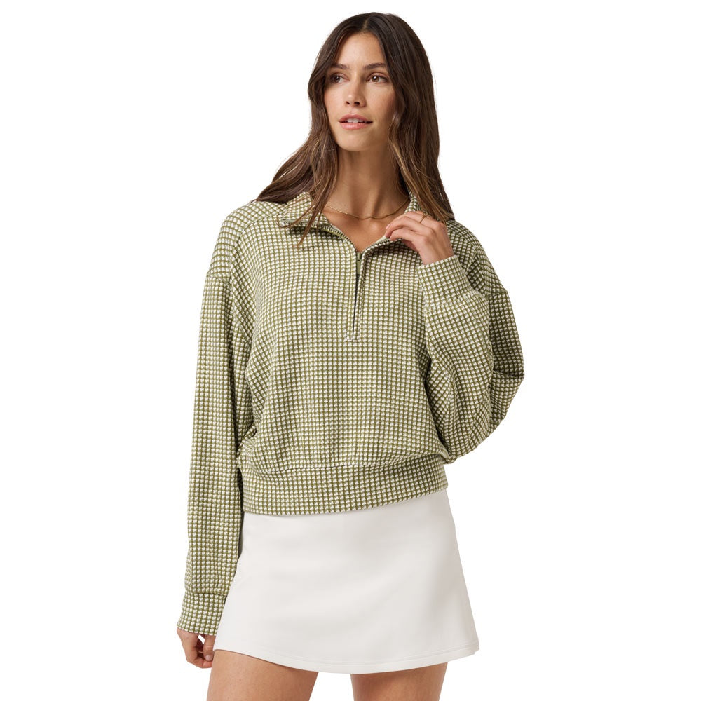 Travis Mathew Ladies Printed Skyloft Soft Echo Half Zip