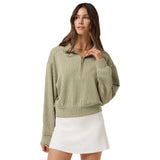 Travis Mathew Ladies Printed Skyloft Soft Echo Half Zip