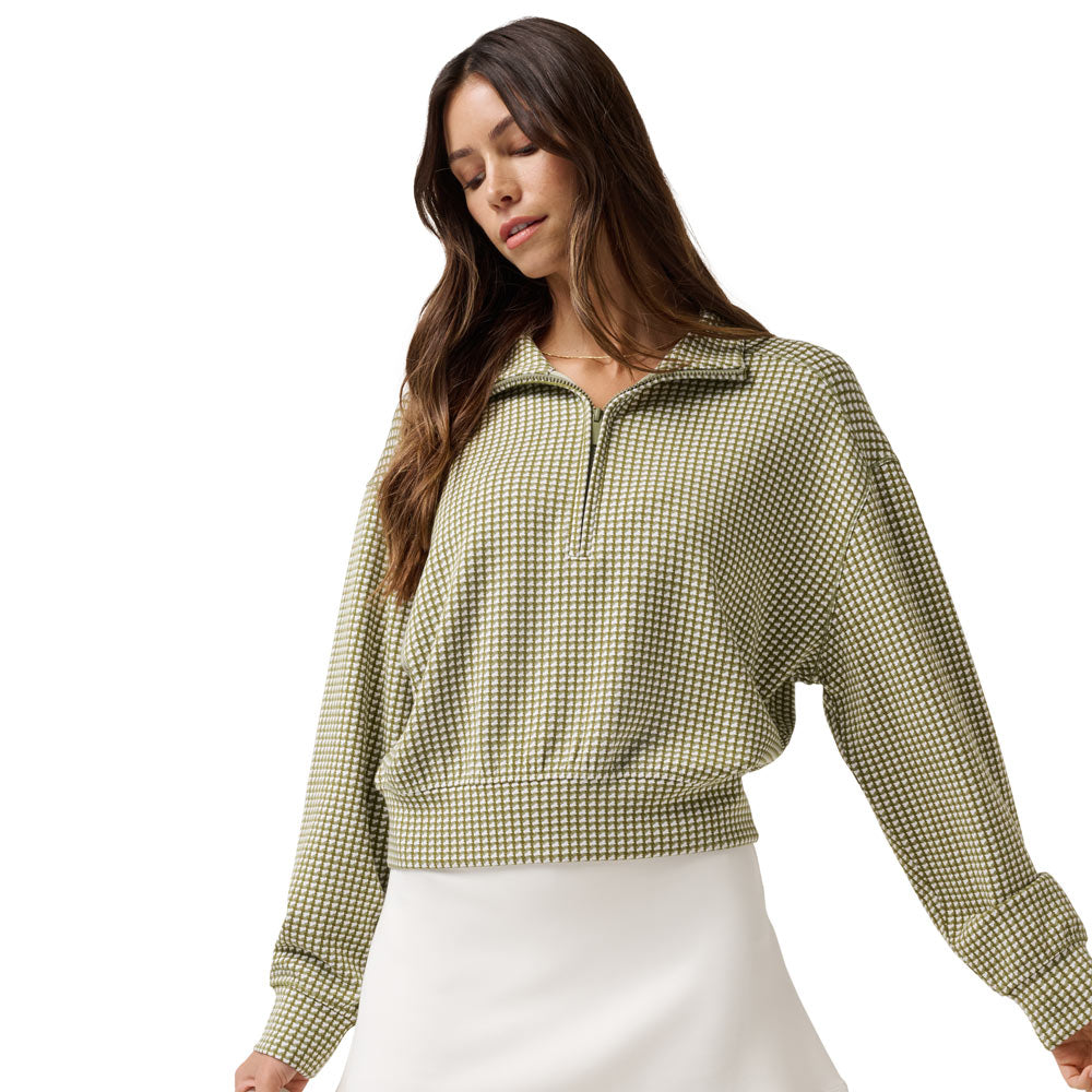 Travis Mathew Ladies Printed Skyloft Soft Echo Half Zip