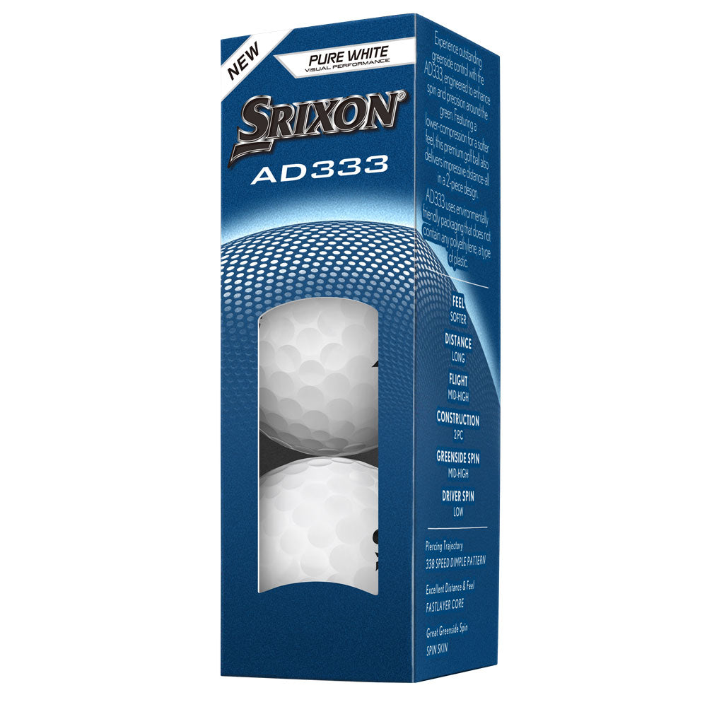 Srixon AD333 Golf Balls V12 - 3 Dozen White