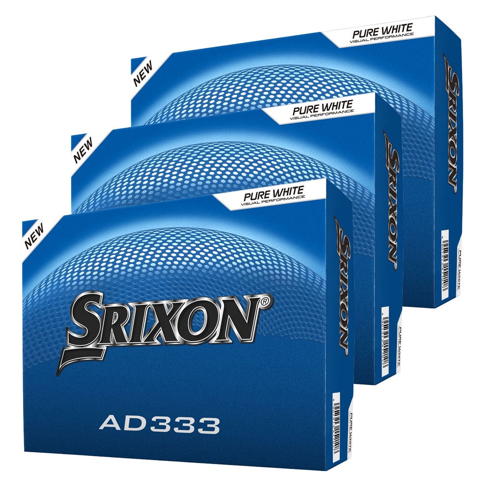 Srixon AD333 Golf Balls V12 - 3 Dozen White