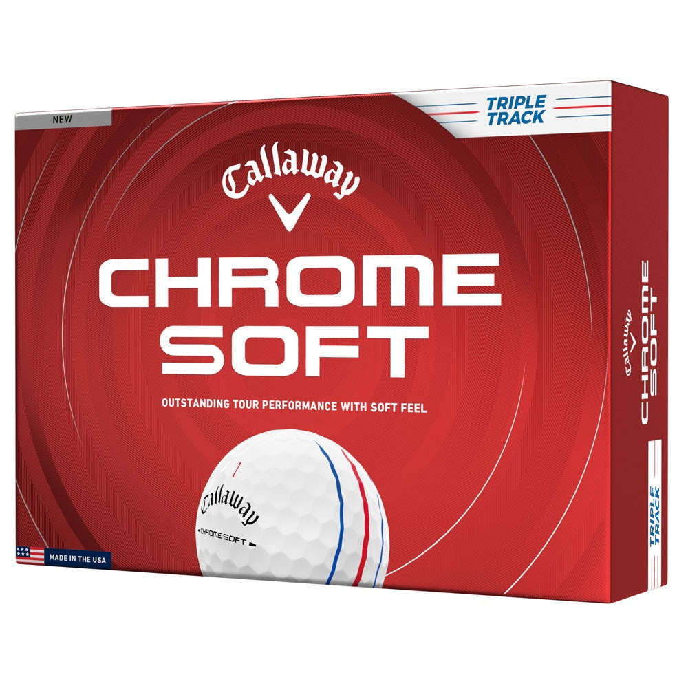 Callaway Chrome Soft '26 Triple Track Golf Balls - Dozen
