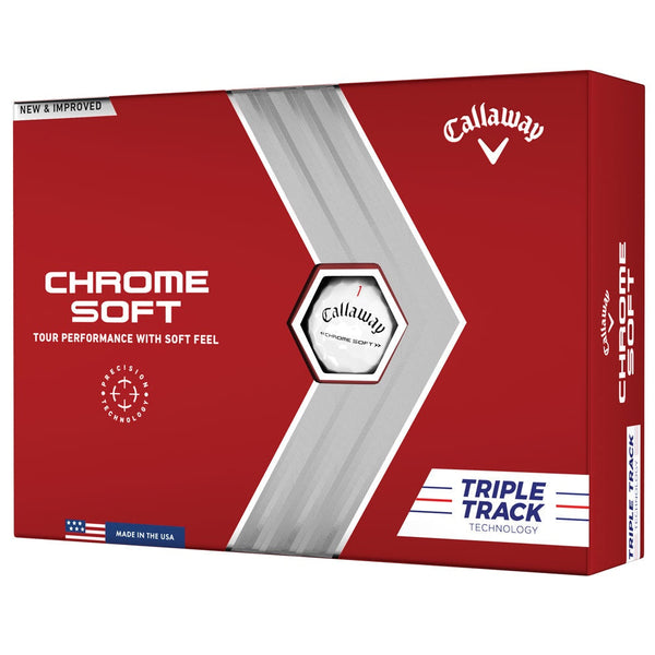 Callaway Chrome Soft Triple Track Golf Balls '22 - Dozen
