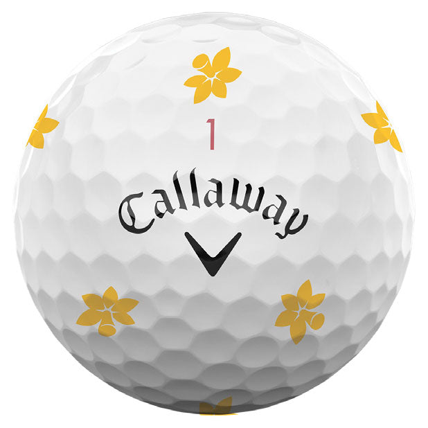 Callaway Limited Edition Chrome Tour TRUVIS Daffodil Golf Ball - Dozen