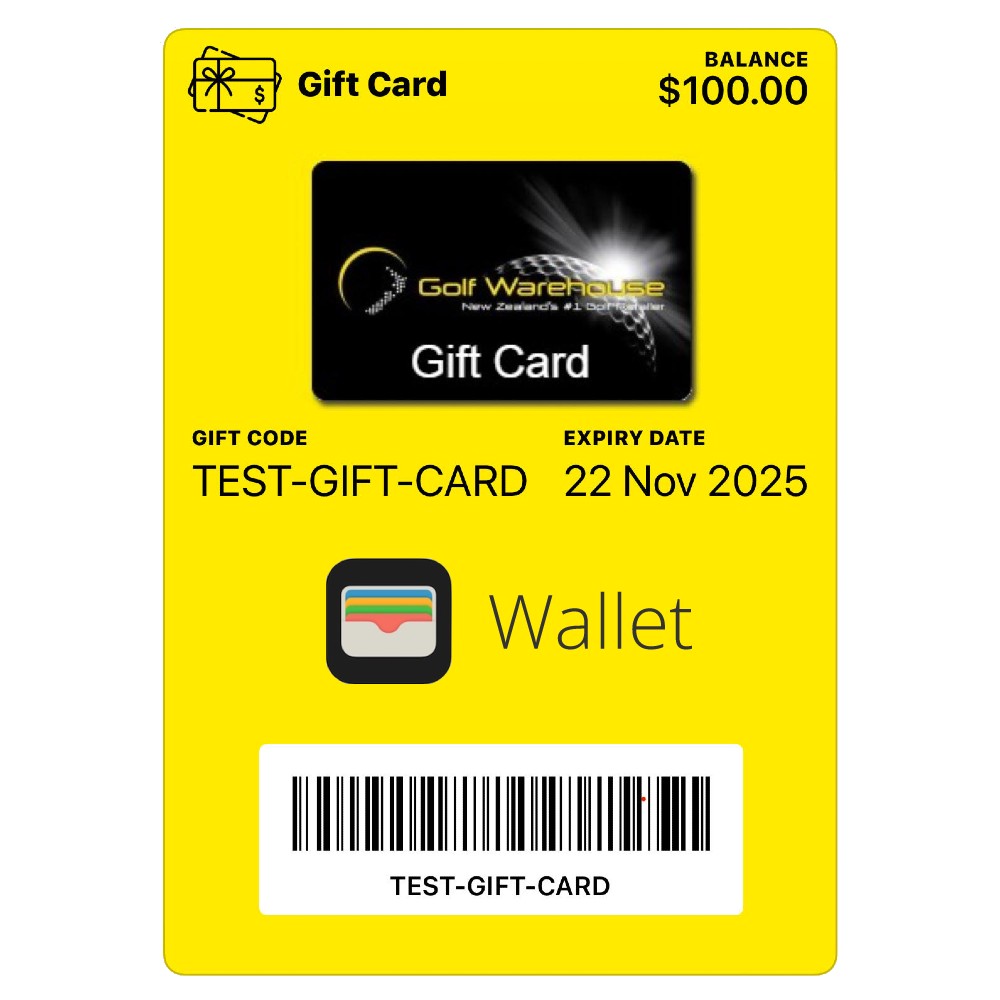Digital Gift Card – Golf Warehouse NZ