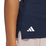 adidas Ladies Solid Ottoman Sleeveless Polo