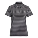 adidas Ladies Performance Stripe Short Sleeve Polo Shirt