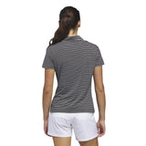 adidas Ladies Performance Stripe Short Sleeve Polo Shirt