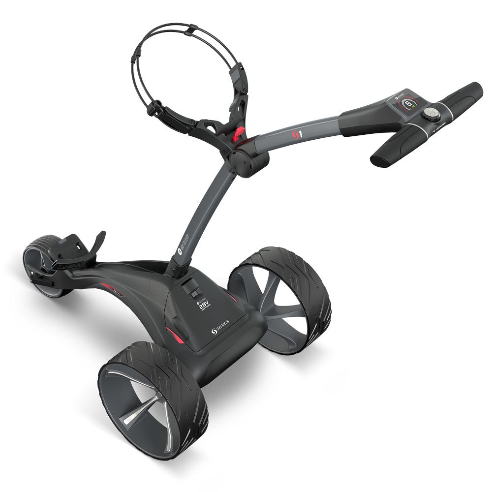 Motocaddy S1 '25 Graphite 28v Electric Trundler w/Standard Lithium Battery
