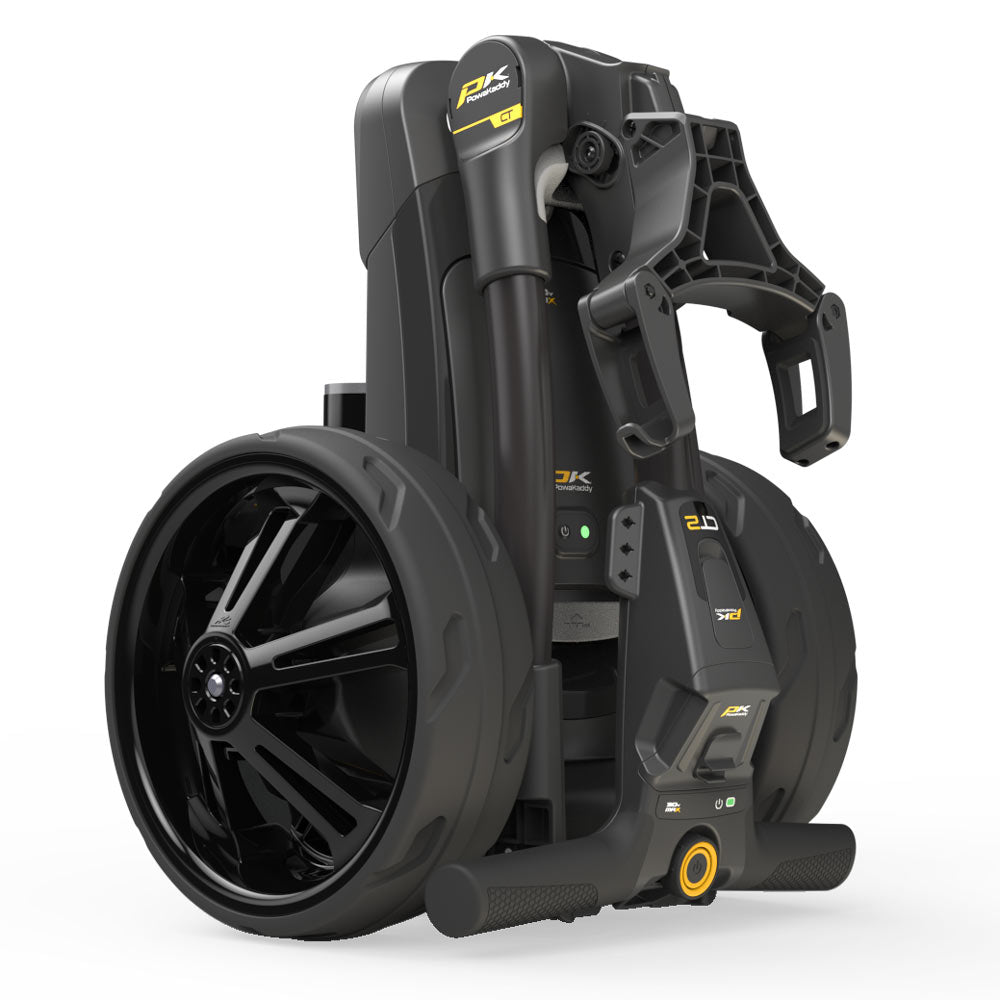 Powakaddy CT2 Stealth Black '25 Electric Trundler with 18 Hole Lithium Battery