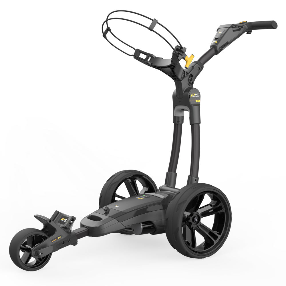 Powakaddy CT6 Stealth Black '25 Electric Trundler with 18 Hole Lithium Battery